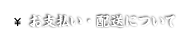 お支払い・配送について